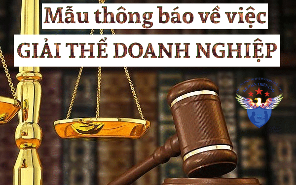 Mẫu Thông báo về việc giải thể doanh nghiệp mới nhất năm 2025