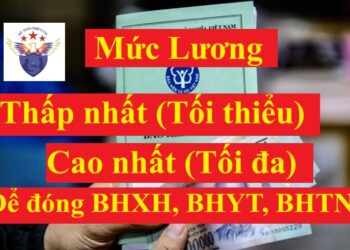 Mức lương thấp nhất, cao nhất để đóng BHXH 2025