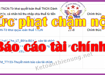 Mức phạt chậm nộp BCTC – Làm sai Báo cáo tài chính