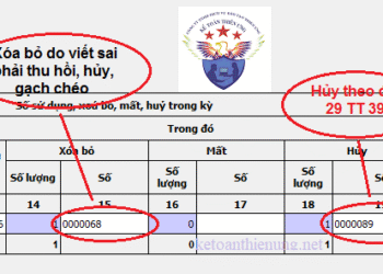 Cách phân biệt hủy và xóa bỏ hóa đơn trên BC THSDHD