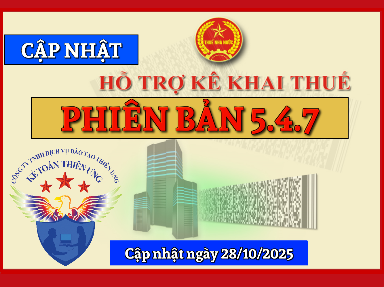 phần mềm hỗ trợ kê khai thuế HTKK 5.4.7