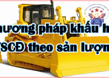 Cách tính khấu hao TSCĐ theo số lượng, khối lượng sản phẩm