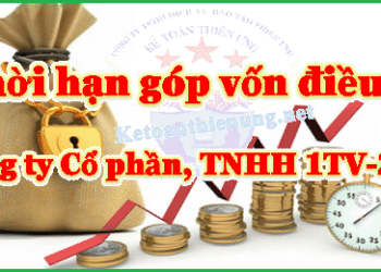 Quy định về thời hạn góp vốn điều lệ công ty TNHH, cổ phần