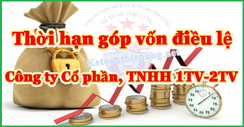 Quy định về thời hạn góp vốn điều lệ công ty TNHH, cổ phần