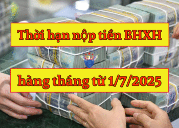 Thời hạn nộp tiền bảo hiểm xã hội hàng tháng từ ngày 01/07/2025