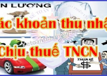 Các khoản thu nhập chịu thuế TNCN năm 2025