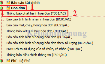 Thủ tục thông báo phát hành hóa đơn lần đầu năm 2018
