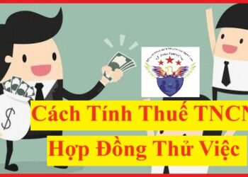 Cách tính thuế TNCN hợp đồng thử việc 2025