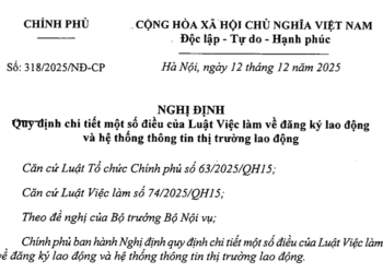 Nghị định 318/2025/NĐ-CP hướng dẫn Luật Việc làm