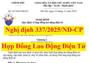 Nghị định 337/2025/NĐ-CP quy định về hợp đồng lao động điện tử