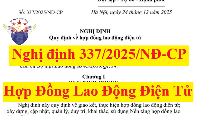Nghị định 337/2025/NĐ-CP quy định về hợp đồng lao động điện tử