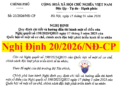 Nghị định 20/2026/NĐ-CP hướng dẫn Nghị quyết số 198/2025/QH15