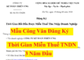 Mẫu công văn đăng ký thời gian bắt đầu miễn thuế TNDN 2026