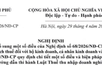Nghị định 141/2026/NĐ-CP sửa đổi Nghị định 68/2026/NĐ-CP