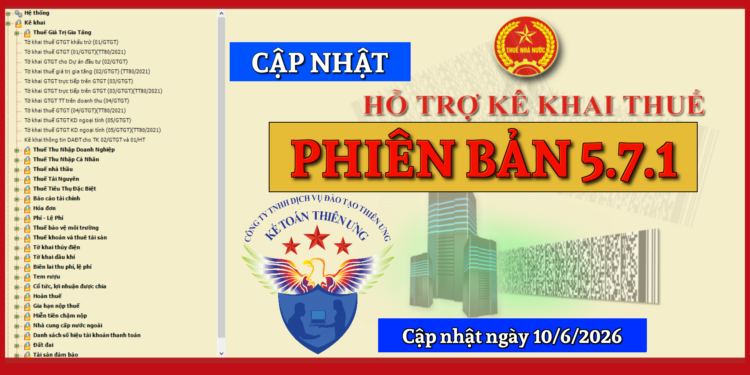 Phần mềm hỗ trợ kê khai thuế HTKK 5.7.1 mới nhất 2026